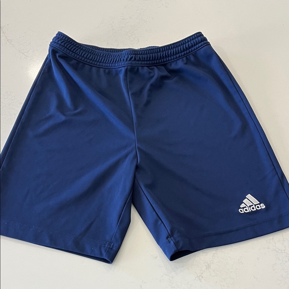Adidas Boys Navy Athletic Shorts